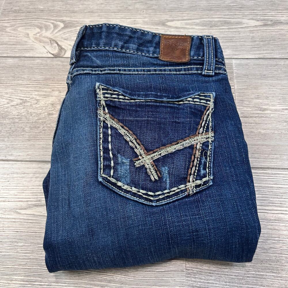 BKE Sabrina Boot Stretch Jean Blue 29x33.5 EUC Y2K